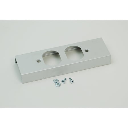 Duplex Cover Plate, Gray, Aluminum MPN:AL2446P-D