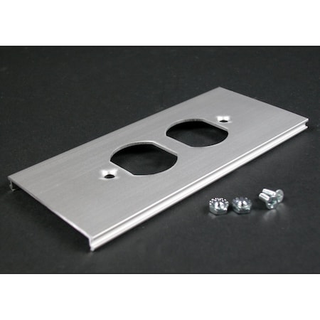 Duplex Cover Plate, Gray, Aluminum MPN:AL3346D