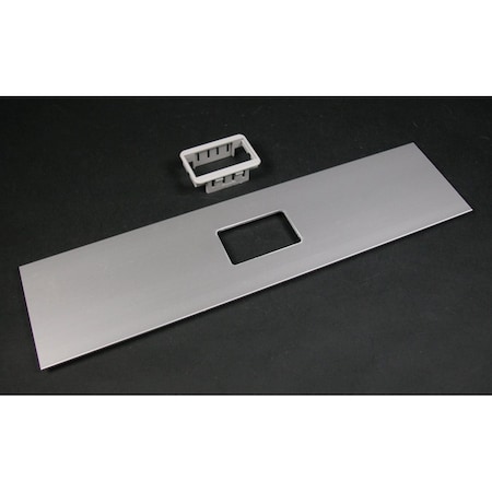 Mini Adapter Cover Plate, Gray, Aluminum MPN:ALA-2A