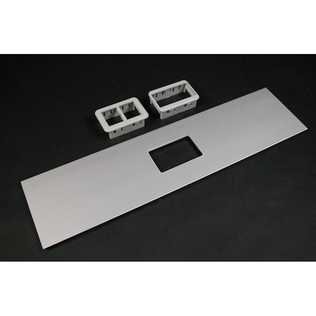 Open Cover Plate, Gray, Aluminum MPN:ALA-ABRT