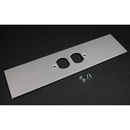 Duplex Cover Plate, Gray, Aluminum MPN:ALA-DR