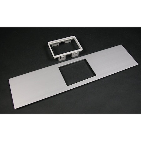 Mini Adapter Cover Plate, Gray, Aluminum MPN:ALA-MAB
