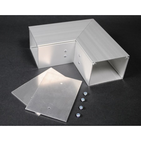 Flat Elbow Fitting, Gray, Aluminum MPN:ALA3811