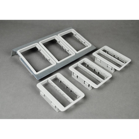 Communications Plate, Gray, Die-Cast Zinc MPN:C8005P-3RT
