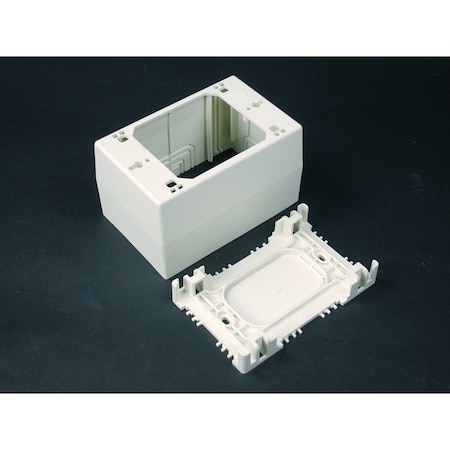 Extra Deep Box Fitting, White, PVC MPN:NM2044-WH