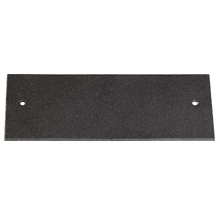 Blank Cover Plate, Gray, Steel, 2 x 5-1/2
