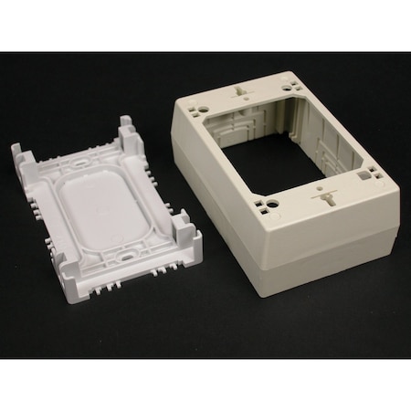 Device Box Fitting, White, PVC MPN:PSB1WH