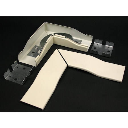 Radiused Flat Elbow Fitting, Ivory, Steel MPN:V2411FO