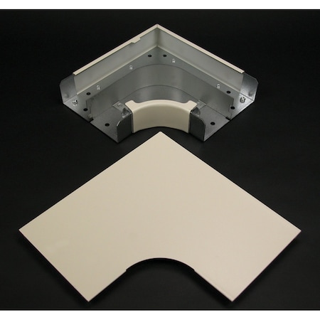 Radiused Flat Elbow Fitting, Ivory, Steel MPN:V4011FO