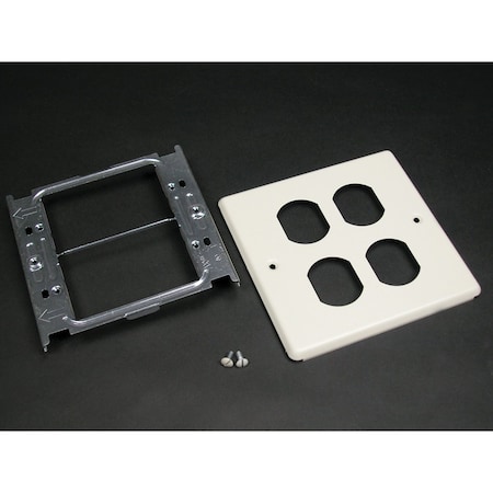 Duplex Two Gang Cover Fitting, Ivry, Steel MPN:V4047BB