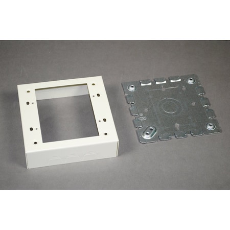 Two Gang Box Fitting, Ivory, Steel MPN:V5747-2