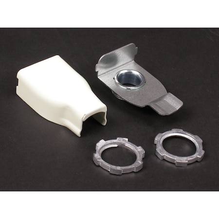 Elbow Box Connector, Ivory, Steel MPN:V5783