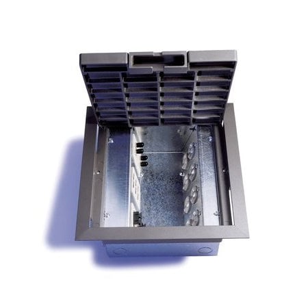Electrical Box, 115 cu in, Floor Box Type, 8 Gangs, Steel MPN:AC10105-2