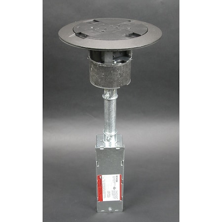 Poke-Through Box, 24.5 cu in, Wiring Box Type, Steel MPN:RC7ATCBK