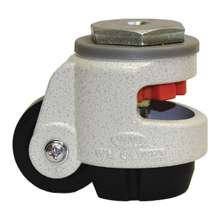 Roll/Set Leveling Caster, Load Rating 60 lbs, M8 Stem Mounted MPN:WGD-40S