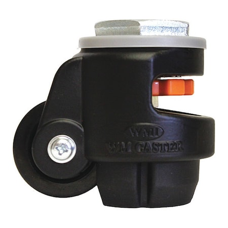 Roll/Set Leveling Caster, Load Rating 600 lbs, M12 Stem mounted MPN:WMI-80S-BLK
