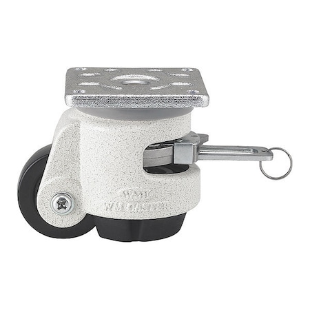 Roll/Set Leveling Caster-Ratchet Built-In-Load Ratng 300lbs, Plate Mntd MPN:WMIR-60F
