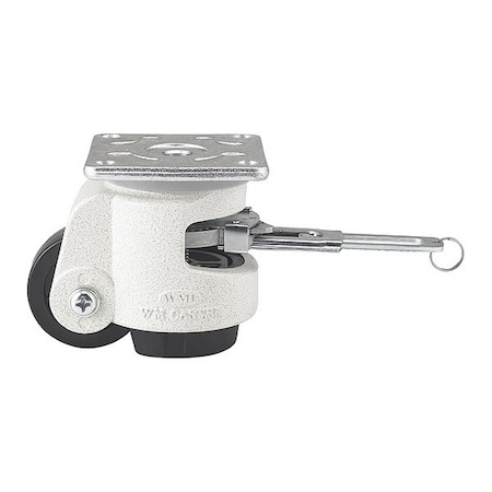 Roll/Set Leveling Caster-Ratchet Built-In-Load Ratng 600lbs, Plate Mntd MPN:WMIR-80F