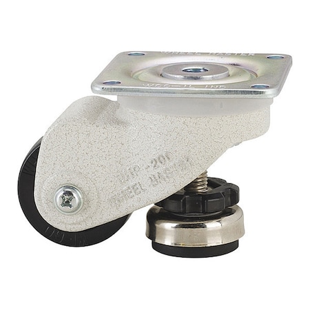 Caster and Leveler In One Unit, Load Rating 220 lbs, Plate Mounted MPN:WMP-200FS