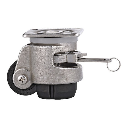 Leveling Caster-Ratchet Built-In-Load Rating 880lbs, Plate Mounted, SS MPN:WMSR-80F