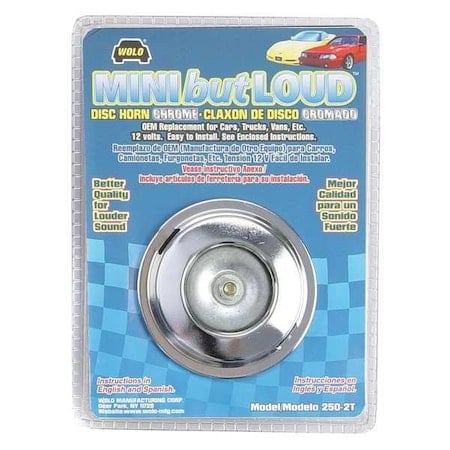 Mini But Loud Disc Horn, Chrome MPN:250-2T