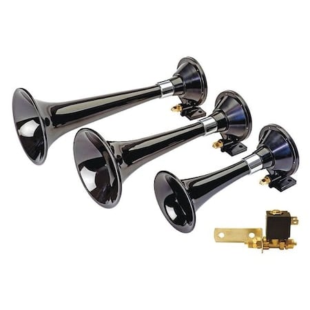 Train Horn, Euro Express, 12V, Solenoid Opt MPN:875