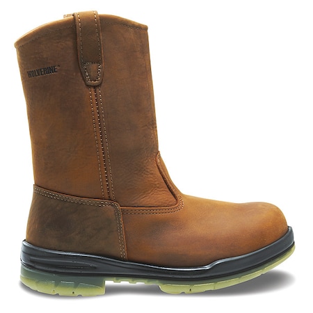 Wellington Boot, TPU Outsole, Leather Upper, Steel Toe, 8 M MPN:W03258