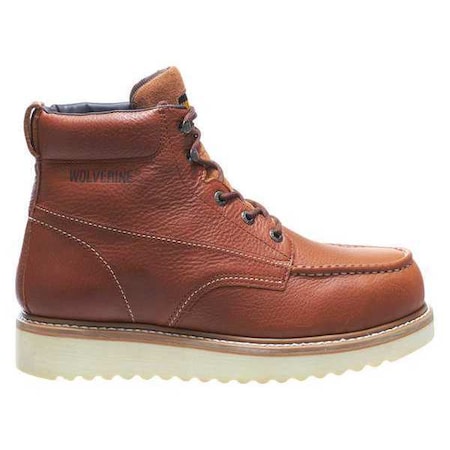 Men's 6-Inch Work Boot, 7 1/2 M, Steel Toe, 6 in H, Brown, 8289 MPN:W08289