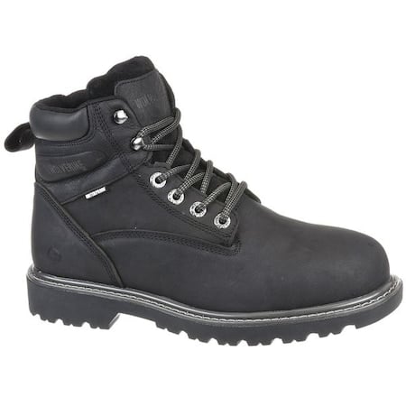 Men's 6-Inch Work Boot, 12 M, Steel Toe, 6 in H, Black, W10694 MPN:W10694