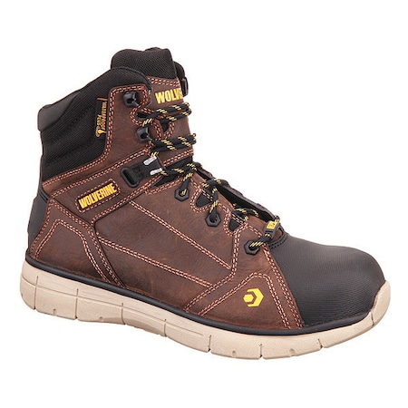 Men's 6-Inch Work Boot, 11 1/2, Composite Toe, 6 in H, Brown, W10797 MPN:W10797