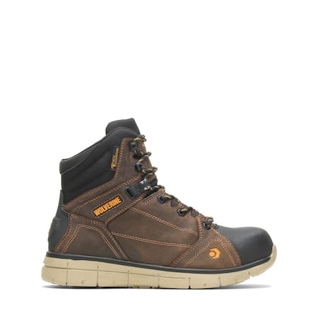 Men's 6-Inch Work Boot, 7, Composite Toe, 6 in H, Brown, W10797 MPN:W10797