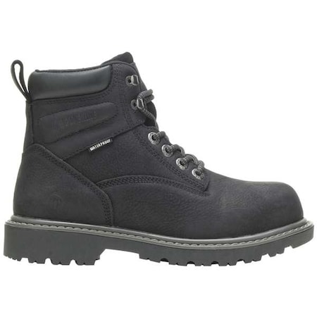 Women's 6-Inch Work Boot, 8 M, Steel Toe, 6 in H, Black, W201153 MPN:W201153