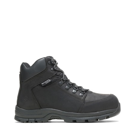 Men's 6-Inch Work Boot, 8 1/2 W, Steel Toe, Black, W211042 MPN:W211042