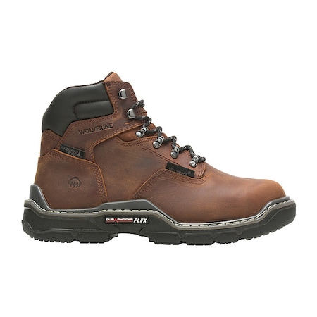 Men's 6-Inch Work Boot, 11 1/2, Carbon Fiber Toe, 6 in H, Brown, W211165 MPN:W211165