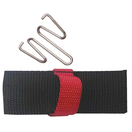 Hook-and-Loop Belt, Black, 8 in. Lx7 in. W MPN:5108