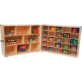 Tray and Shelf Fold Storage with 25 Clear Trays WD23601