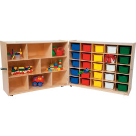 Tray and Shelf Folding Storage with 25 Assorted Trays WD23603