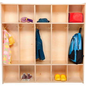 Wood Designs™ 5 Section Plywood Locker 46-3/4