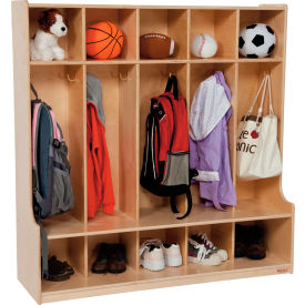 Wood Designs™ 5 Section Seat Locker 48