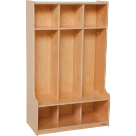 Wood Designs™ 3 Section Seat Locker 30
