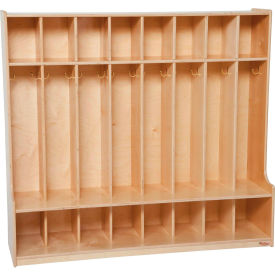 Wood Designs™ 8 Section Seat Locker 54