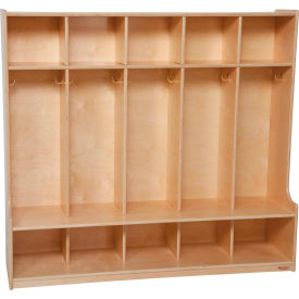 Wood Designs™ 5 Section Offset Locker 54