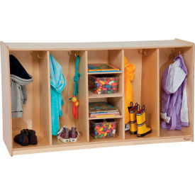Wood Designs™ Tip-Me-Not® 4 Section Locker 54
