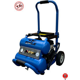 Eagle™ Portable Air Compressor w/ Wheels 2 HP 5 Gallon Capacity Side Stack 5 CFM EA-5000