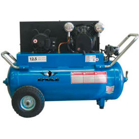 Eagle P4125H1 Portable Electric Air Compressor 4 HP 25 Gallon Horizontal 12.5 CFM P4125H1