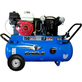 Eagle P55G25H1 Portable Gas Air Compressor w/ Honda GX Engine 5.5 HP 25 Gallon Horizontal P55G25H1