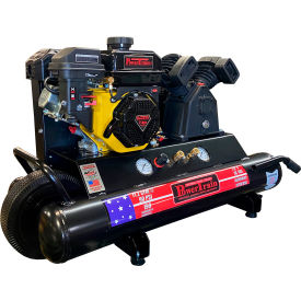 Power Train Twin Tank Air Compressor 7 HP 10 Gallon Capacity Wheelbarrow 11.2 CFM 150 PSI PT-TT70G-CP