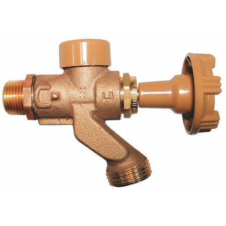 Anti-Siphon Hose Bibb, 1/2 In, Brass MPN:101CP