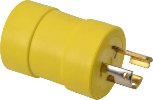 1 Outlet, 125 VAC, 15 Amp, Yellow, Single Outlet Adapter MPN:1705