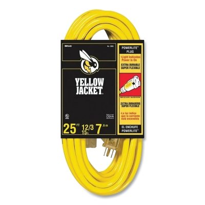 25' 12/3 Yellowjacket EXT.CORD MPN:2883